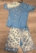 Load image into Gallery viewer, GLOs Baby Blue Unisex Sweatshorts &amp; T-Shirt Set
